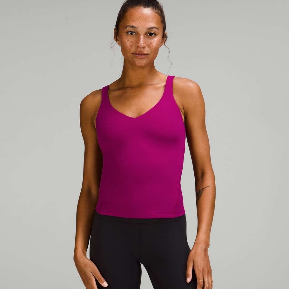 Lululemon Align Waist-Length Tank Top Magenta Purple
